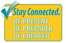Stay connected badge